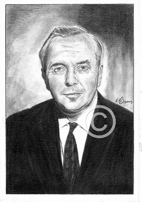 Harold Wilson Pencil Portrait