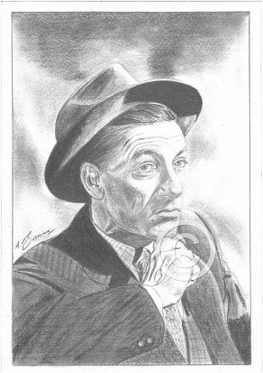 Hoagy Carmichael Pencil Portrait