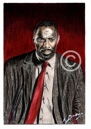 Idris Elba Pencil Portrait