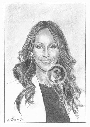 Iman Abdulmajid Pencil Portrait