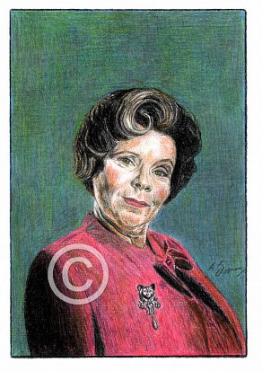 Imelda Staunton Pencil Portrait