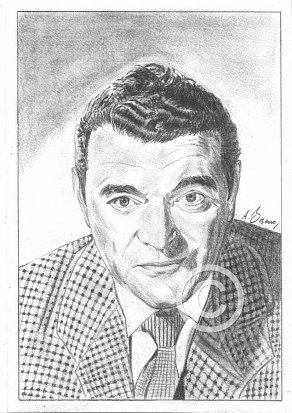 Jack Hawkins Pencil Portrait