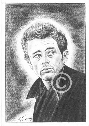 James Dean Pencil Portrait