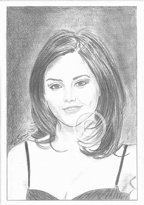 Jenna Louise Coleman Pencil Portrait