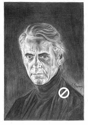 Jeremy Irons Pencil Portrait