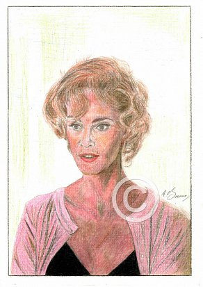 Jessica Lange Pencil Portrait