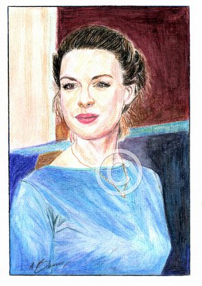 Jessica Raine Pencil Portrait