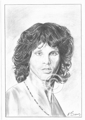 Jim Morrison Pencil Portrait