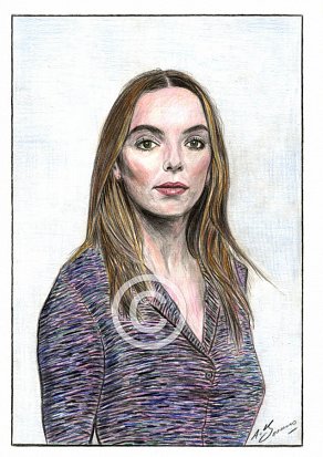 Jodie Comer Pencil Portrait