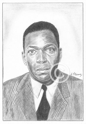 John Coltrane Pencil Portrait