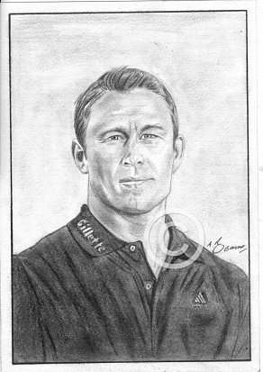 Jonny Wilkinson Pencil Portrait