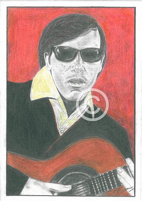 Jose Feliciano Pencil Portrait