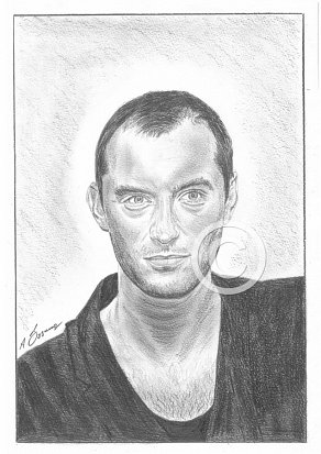 Jude Law Pencil Portrait