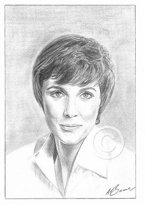 Julie Andrews Pencil Portrait