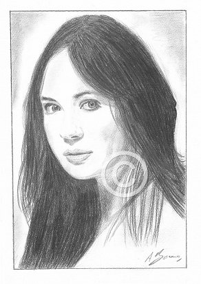 Karen Gillan Pencil Portrait