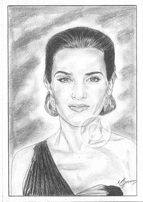 Kate Winslett Pencil Portrait