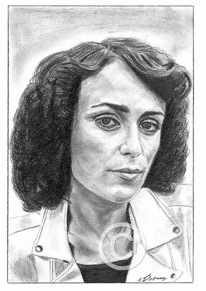 Keeley Hawes Pencil Portrait