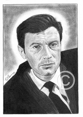 Laurence Harvey Pencil Portrait
