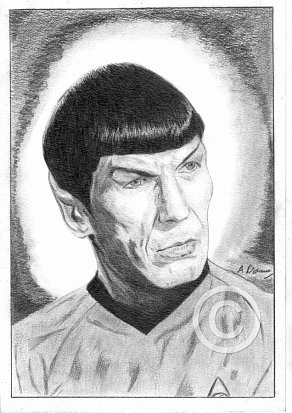 Leonard Nimoy Pencil Portrait