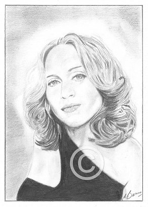 Madonna Pencil Portrait
