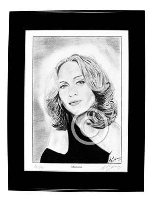 Madonna framed print