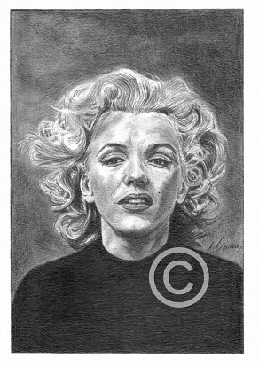 Marilyn Monroe Pencil Portrait