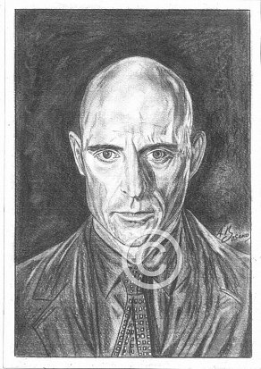 Mark Strong Pencil Portrait