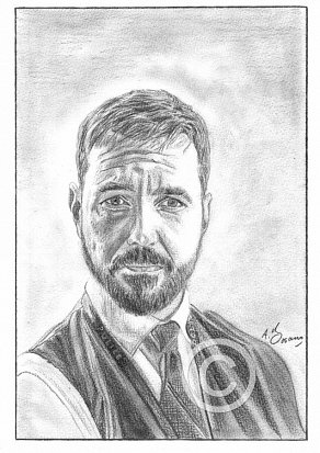 Martin Compston Pencil Portrait