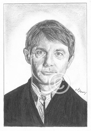 Martin Freeman Pencil Portrait