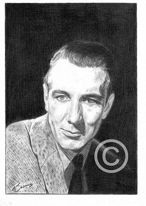 Michael Redgrave Pencil Portrait