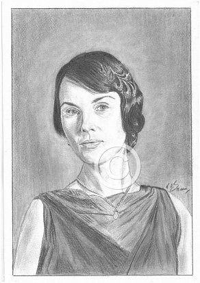 Michelle Dockery Pencil Portrait