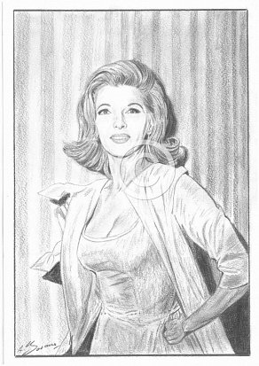 Nancy Kovack Pencil Portrait