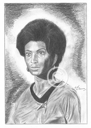 Nichele Nichols Pencil Portrait