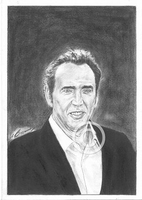 Nicholas Cage Pencil Portrait