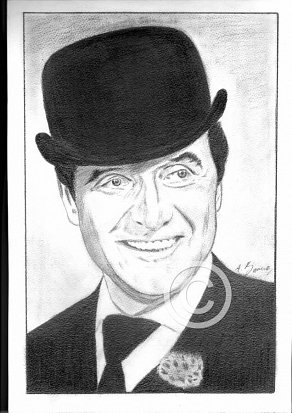 Patrick Macnee Pencil Portrait