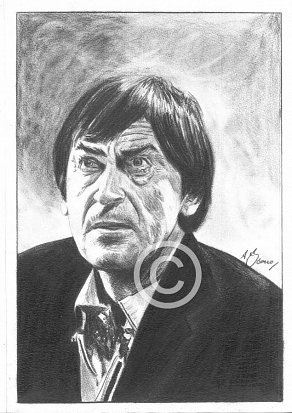 Patrick Troughton Pencil Portrait