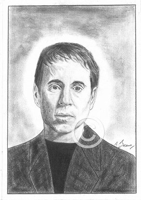 Paul Simon Pencil Portrait