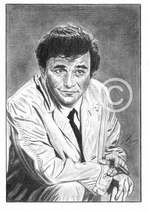 Peter Falk Pencil Portrait