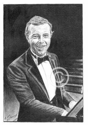 Peter Skellern Pencil Portrait