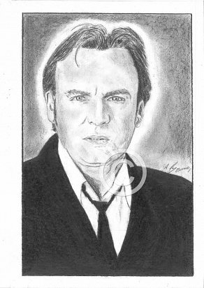 Philip Glenister Pencil Portrait
