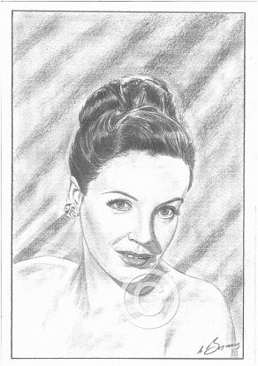 Phyllis Calvert Pencil Portrait