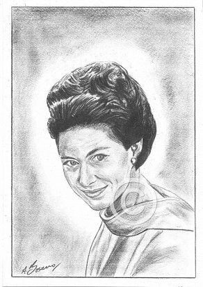 Princess Margaret Pencil Portrait