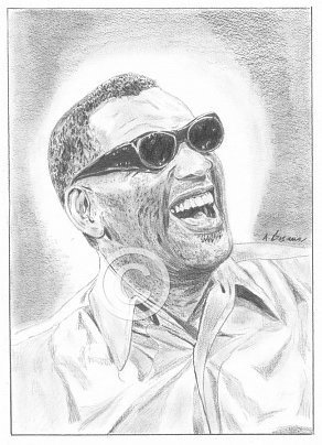 Ray Charles Pencil Portrait