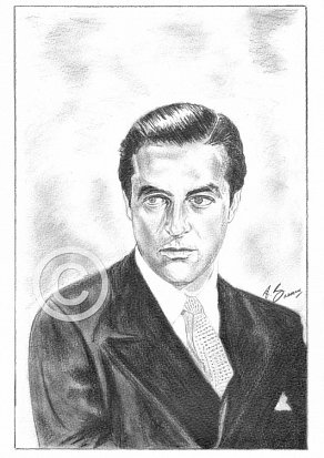 Ray Milland Pencil Portrait