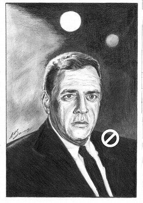 Raymond Burr Pencil Portrait