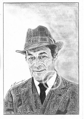 Rex Harrison Pencil Portrait