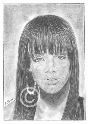 Rihanna Pencil Portrait