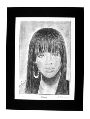 Rihanna framed print