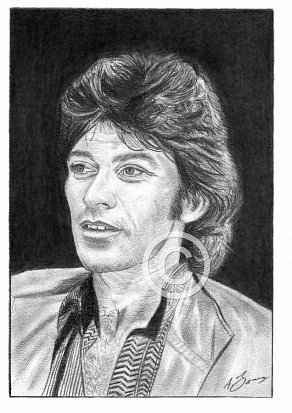 Robbie Robertson Pencil Portrait