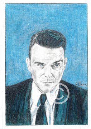 Robbie Williams Pencil Portrait